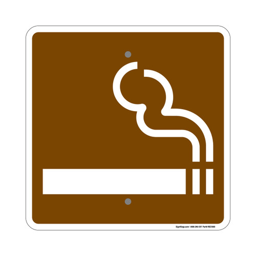 campground smoking sign, "Smoking Permitted Sign" (Part#: REC1000)
