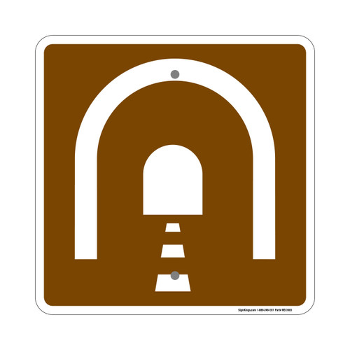 campground Tunnel sign, "Tunnel Sign" (Part#: REC1003)