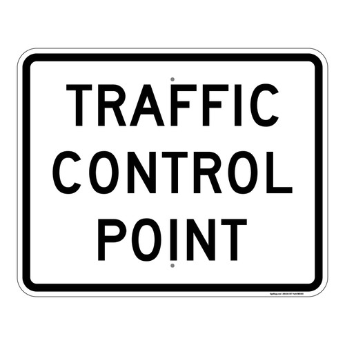 Traffic Control Point, Emergency Road Sign