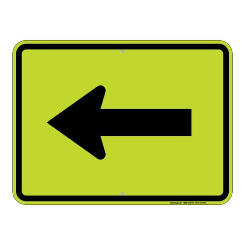 Left Arrow, School Sign