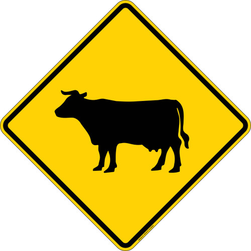 Cattle Crossing, Warning Sign