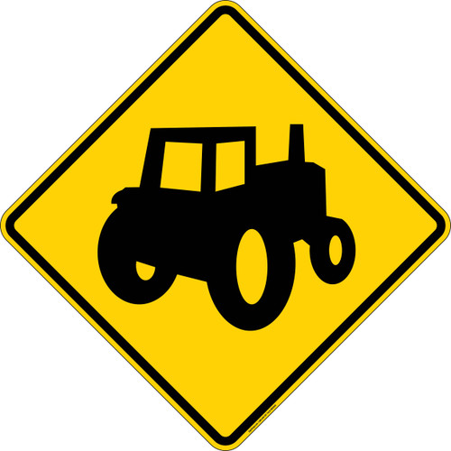 Farm Vehicle (Farmer Symbol), Warning Sign