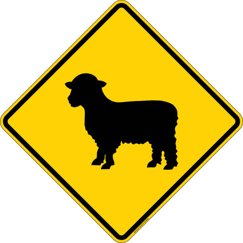 Sheep Crossing, Warning Sign