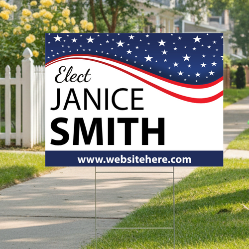 Example of Custom "Elect" Yard Sign 36"x24" .