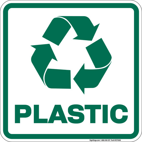 Recycle-Plastic, Recycling Sign