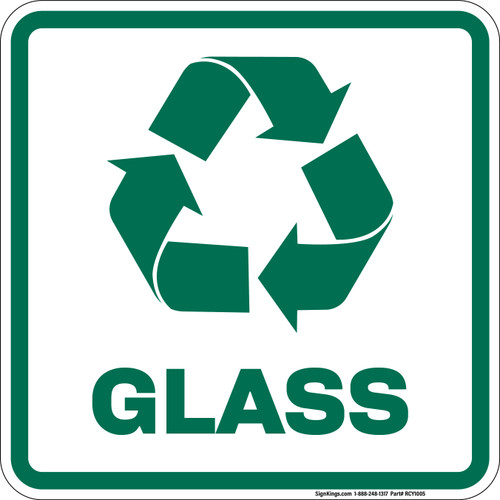 Recycle-Glass, Recycling Sign