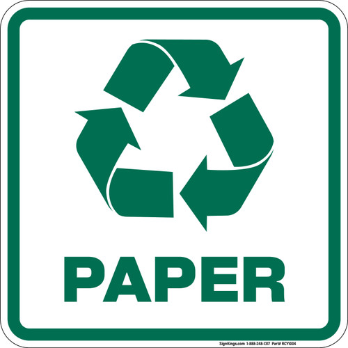 Recycle-Paper, Recycling Sign