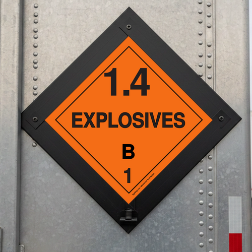 Hazard Class 1.4 Explosives, Hazmat Placard Example