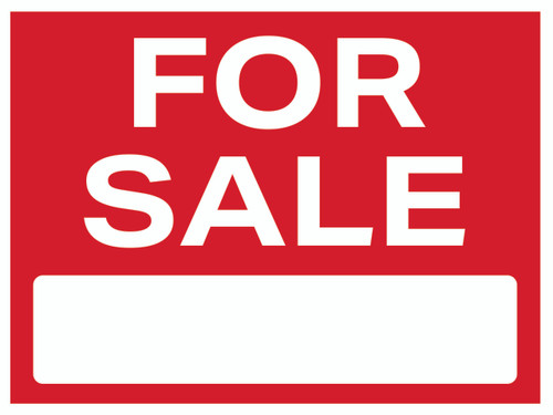 For Sale, Yard Sign 24"x18".