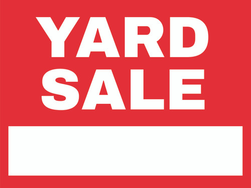 Yard Sale, Yard Sign (Part#: YRD1018)