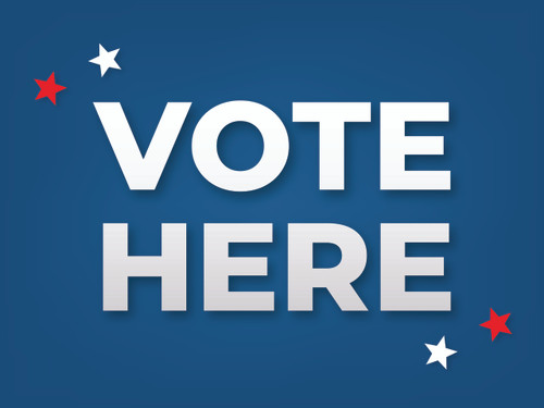 Vote Here, Yard Sign (Part#: YRD1025)