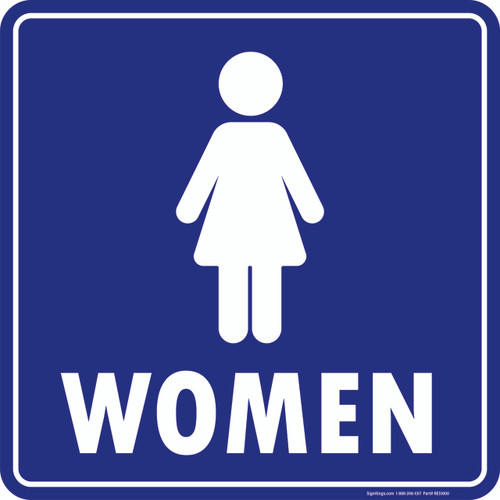 "Women", Restroom Sign