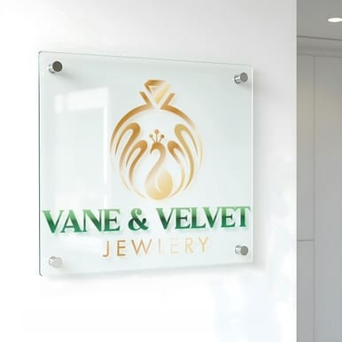 "Custom Acrylic Business Sign (Square)" (Part#: ARC1000)