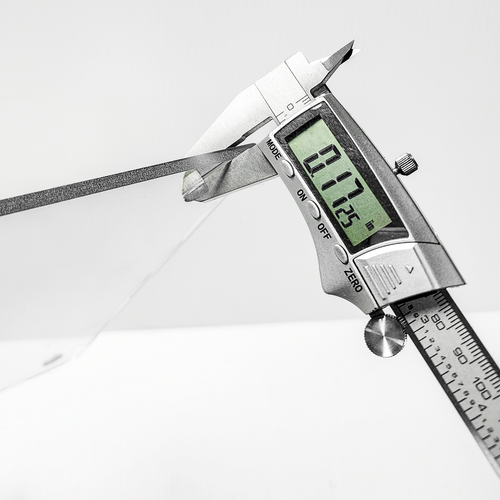 Thickness of acrylic sign, "Lightweight yet Durable" 4.5 mm Acrylic.