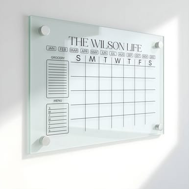 "Personalized Acrylic Wall Calendar (Style 2)" (Part#: ARC1004)