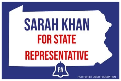 Custom Candidate Yard Sign - Pennsylvania State (Part#: YRD1030)