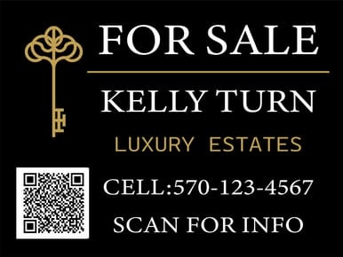 "For Sale - Style 2", Real Estate Sign (Part#: REA1002)