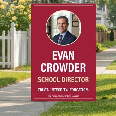 Candidate (Upload Photo) - Campaign Sign (Part#: YRD1036)