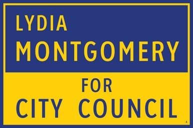 Two Tone - Candidate Name", Campaign Sign (Part#: YRD1040)