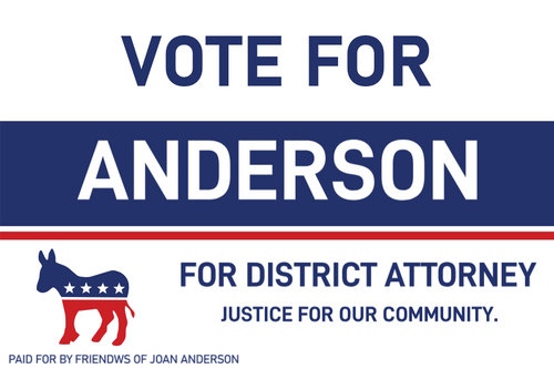 Vote For [ Candidate ] - Democrat, Campaign Sign