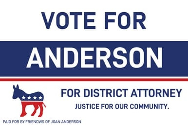 Vote For [ Candidate ] - Democrat", Campaign Sign (Part#: YRD1041)