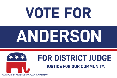 Vote For [ Candidate ] - Republican, Campaign Sign.