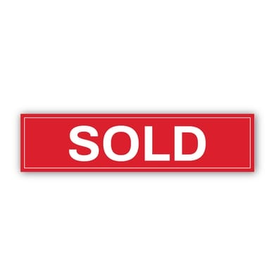 "Sold" - Real Estate Riders (Part#: REA1008)