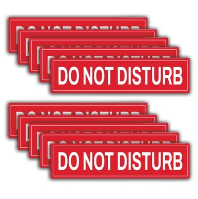 10 Pack, "Do Not Disturb" - Real Estate Riders (Part#: REA1011)