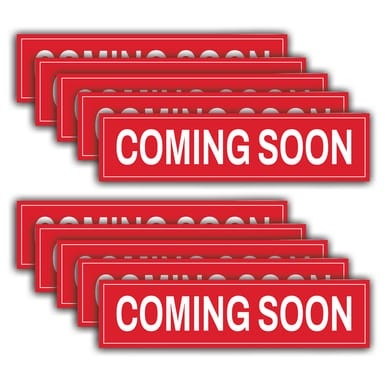10 Pack, "Coming Soon" - Real Estate Riders (Part#: REA1015)