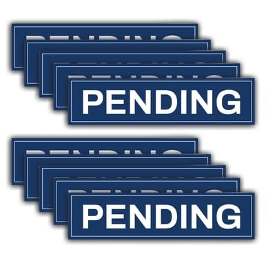 10 Pack, "Pending" - Real Estate Riders (Part#: REA1018)