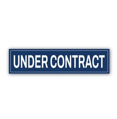 "Under Contract" - Real Estate Riders (Part#: REA1020)