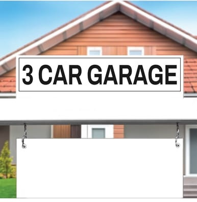 "3 Car Garage" - Real Estate Riders (Part#: REA1024)