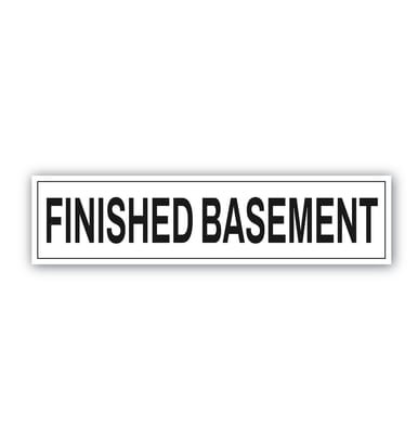 "Finished Basement" - Real Estate Riders (Part#: REA1025)