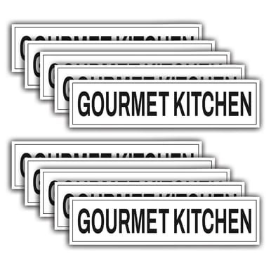10 Pack, "Gourmet Kitchen" - Real Estate Riders (Part#: REA1026)