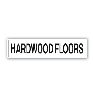 "Hardwood Floors" - Real Estate Riders (Part#: REA1027)
