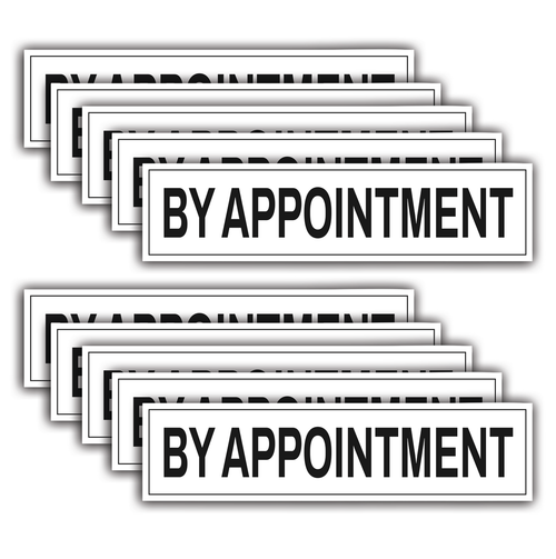 "By Appointment" - Real Estate Riders 10 Pack