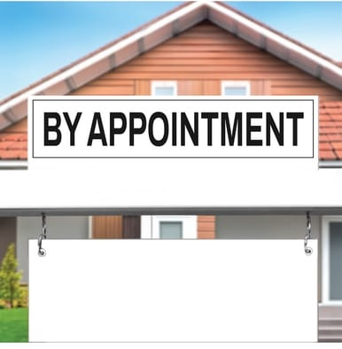 "By Appointment" - Real Estate Riders (Part#: REA1031)