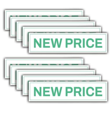 10 Pack, "New Price" - Real Estate Riders (Part#: REA1033)