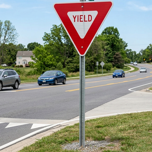 Example of Yield Sign, MUTCD (Part#: SKR1-2)