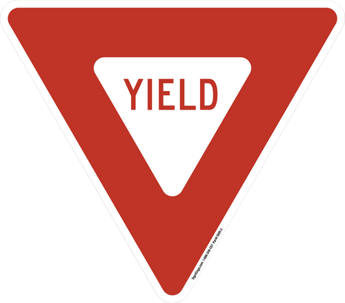 Yield Sign, MUTCD (Part#: SKR1-2)