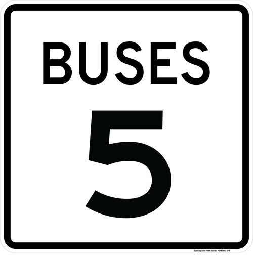 Buses Speed Limit (Choose Limit ) Plaque, MUTCD (Part#: SKR2-2aP)