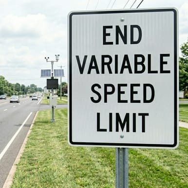End Variable Speed Limit, R2-13, End Variable Speed Limit Sign, MUTCD (Part#: SKR2-13)