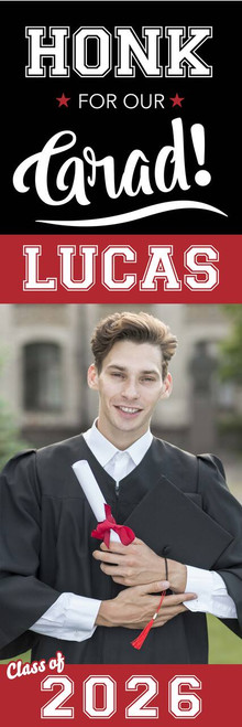 Example of Honk For Our Graduate [ Enter Name ] Banner Design #2, 2'x6'