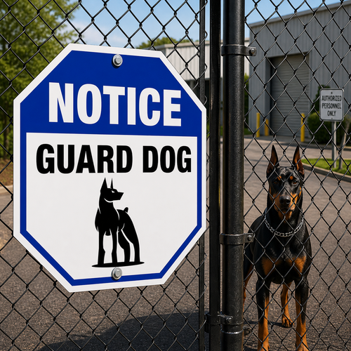 Example of Notice Guard Dog II, Property Sign