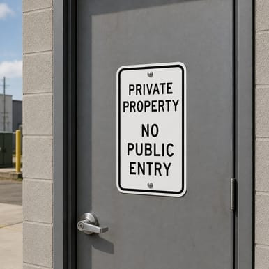 Private Property - Do Not Enter, Property Sign (Part#: PRV1010)