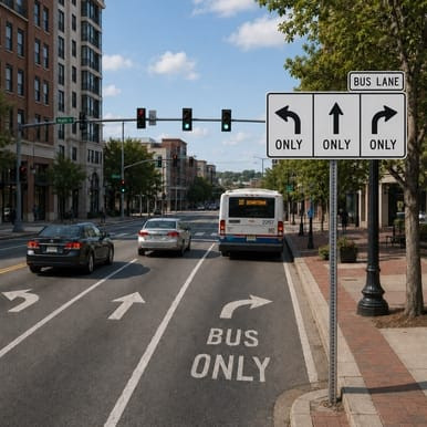 Bus Lane (Plaque), MUTCD