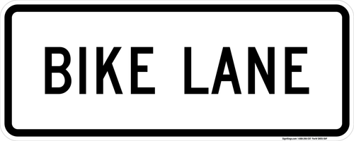 Bike Lane (Plaque), MUTCD