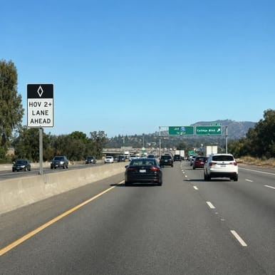 Preferential Lane Ahead - HOV (Post-Mounted), MUTCD (Part#: SKR3-12), R3-12, MUTCD 30"x40", 36"x60"