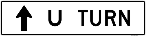 U-Turn Directional (Through), MUTCD Lane  and Turn Control