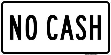 No Cash Plaque, MUTCD